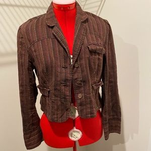 NEXT SHORT LINEN MILITARY STYLE JACKET - SIZE 6